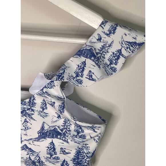 Beach Riot Sport NWOT Audrey Top in Alps Toile Sports Bra Women's Size M - Picture 3 of 8